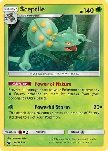 Sun & Moon Celestial Storm 10/168 Sceptile