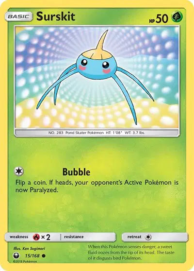 Sun & Moon Celestial Storm 15/168 Surskit