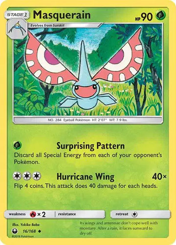 Sun & Moon Celestial Storm 16/168 Masquerain