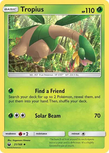 Sun & Moon Celestial Storm 21/168 Tropius