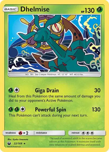 Sun & Moon Celestial Storm 22/168 Dhelmise