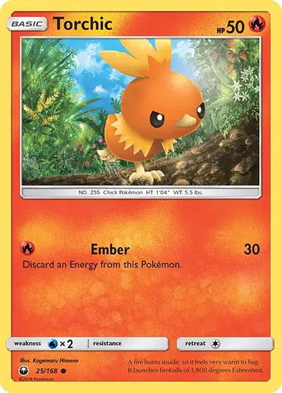 Sun & Moon Celestial Storm 25/168 Torchic