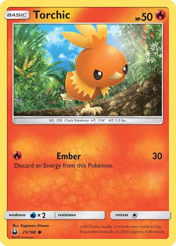 Sun & Moon Celestial Storm 25/168 Torchic