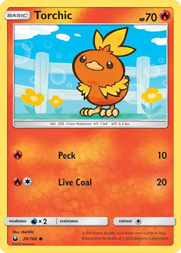Sun & Moon Celestial Storm 26/168 Torchic