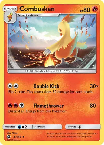 Sun & Moon Celestial Storm 27/168 Combusken