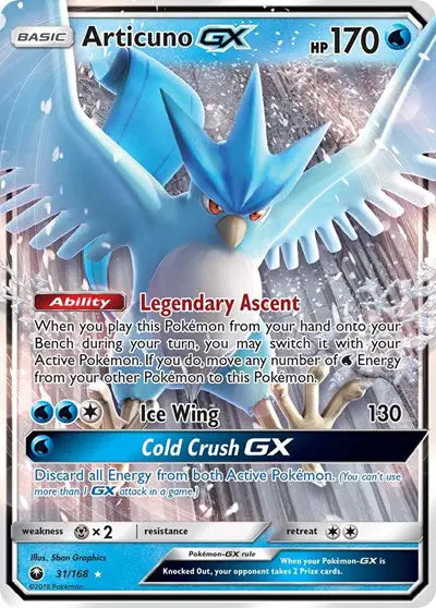 Sun & Moon Celestial Storm 31/168 Articuno GX