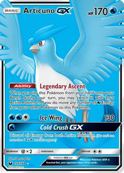 Sun & Moon Celestial Storm 154/168 Articuno GX (Full Art)
