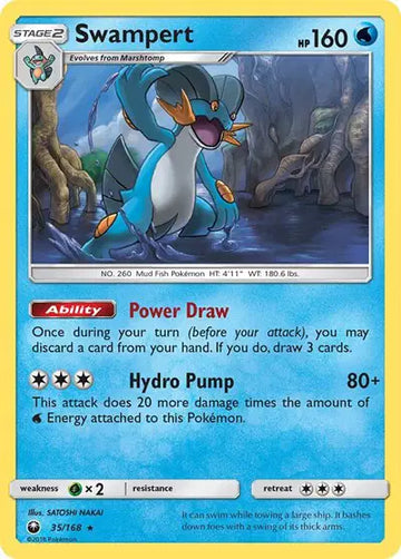 Sun & Moon Celestial Storm 35/168 Swampert