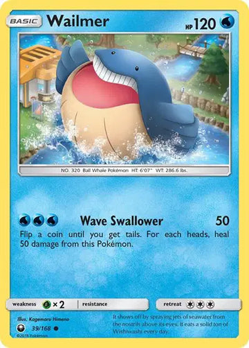 Sun & Moon Celestial Storm 39/168 Wailmer