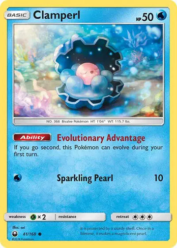 Sun & Moon Celestial Storm 41/168 Clamperl