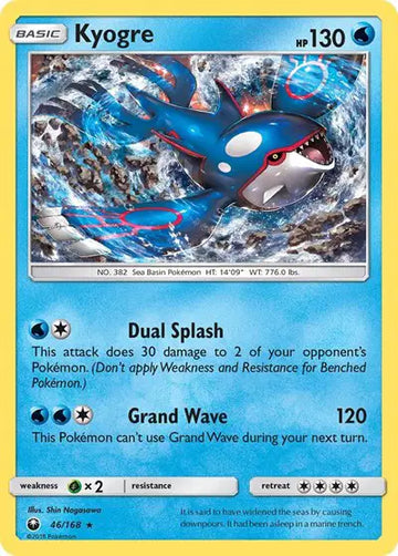 Sun & Moon Celestial Storm 46/168 Kyogre