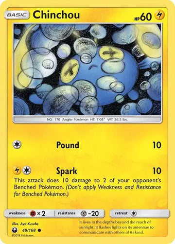 Sun & Moon Celestial Storm 49/168 Chinchou