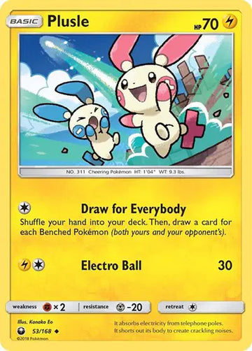 Sun & Moon Celestial Storm 53/168 Plusle