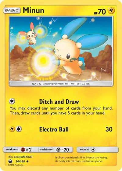 Sun & Moon Celestial Storm 54/168 Minun