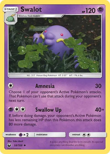 Sun & Moon Celestial Storm 58/168 Swalot