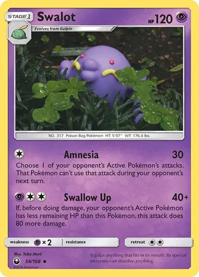 Sun & Moon Celestial Storm 58/168 Swalot