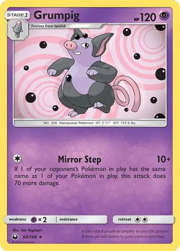 Sun & Moon Celestial Storm 60/168 Grumpig