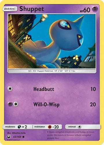 Sun & Moon Celestial Storm 63/168 Shuppet