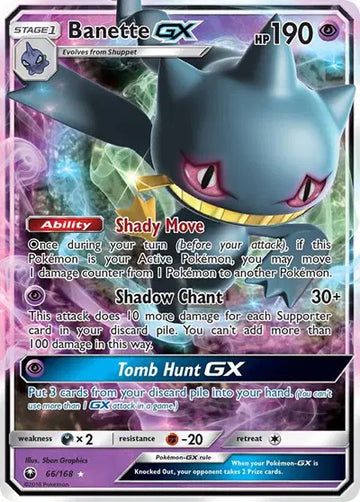 Sun & Moon Celestial Storm 66/168 Banette GX