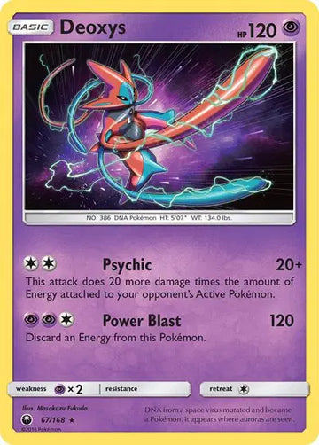 Sun & Moon Celestial Storm 67/168 Deoxys