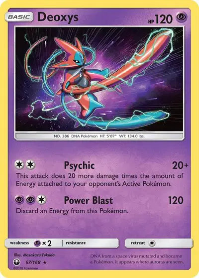 Sun & Moon Celestial Storm 67/168 Deoxys