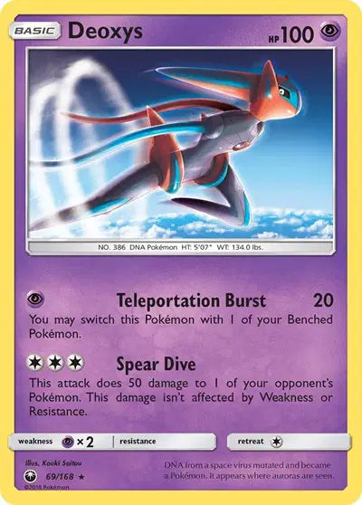 Sun & Moon Celestial Storm 69/168 Deoxys