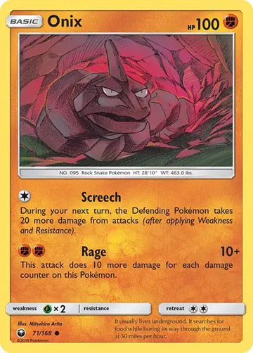 Sun & Moon Celestial Storm 71/168 Onix