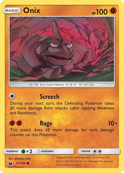 Sun & Moon Celestial Storm 71/168 Onix