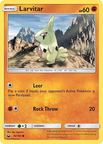 Sun & Moon Celestial Storm 74/168 Larvitar