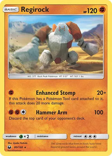 Sun & Moon Celestial Storm 80/168 Regirock