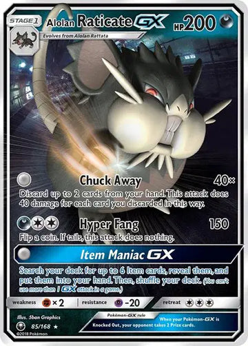 Sun & Moon Celestial Storm 85/168 Alolan Raticate GX