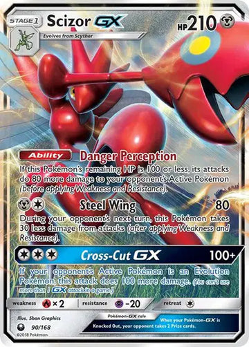 Sun & Moon Celestial Storm 90/168 Scizor GX