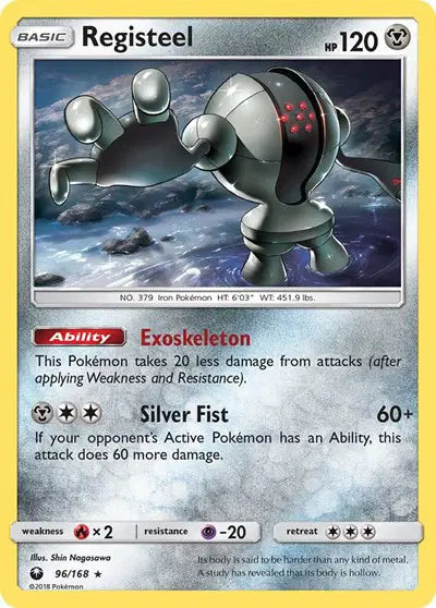 Sun & Moon Celestial Storm 96/168 Registeel
