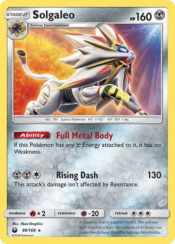 Sun & Moon Celestial Storm 99/168 Solgaleo
