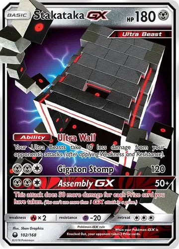 Sun & Moon Celestial Storm 102/168 Stakataka GX