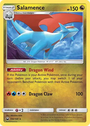 Sun & Moon Celestial Storm 106/168 Salamence