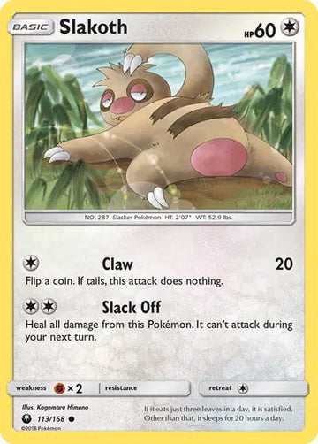 Sun & Moon Celestial Storm 113/168 Slakoth