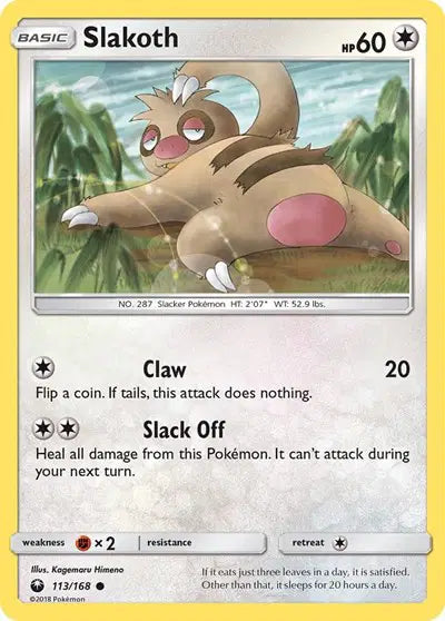 Sun & Moon Celestial Storm 113/168 Slakoth