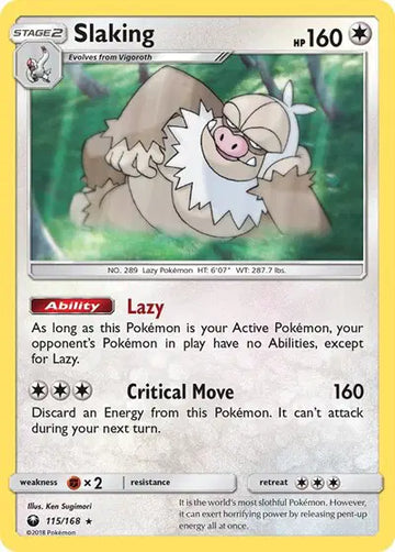 Sun & Moon Celestial Storm 115/168 Slaking