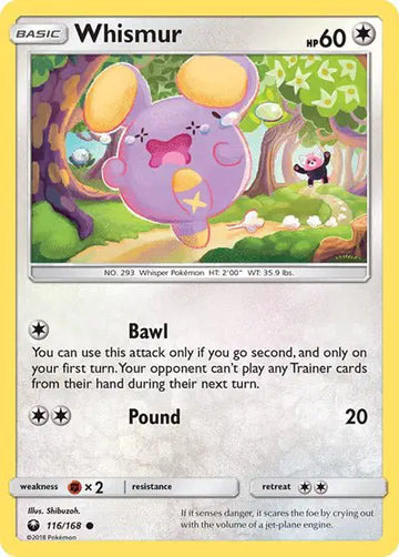 Sun & Moon Celestial Storm 116/168 Whismur