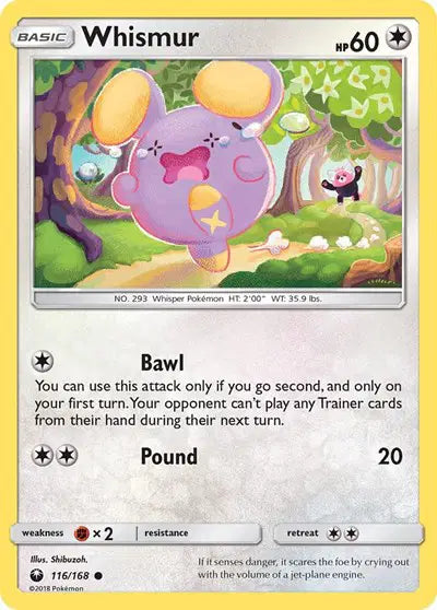Sun & Moon Celestial Storm 116/168 Whismur