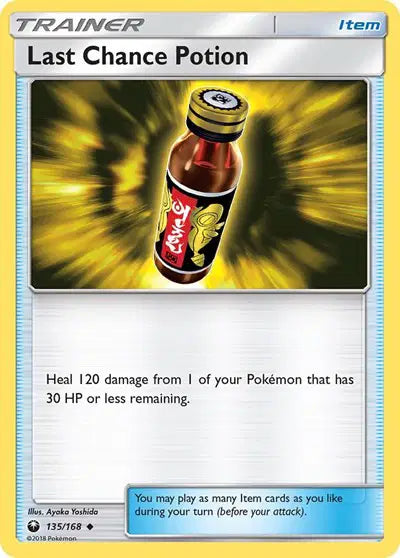 Sun & Moon Celestial Storm 135/168 Last Chance Potion