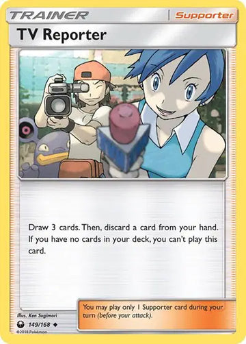 Sun & Moon Celestial Storm 149/168 TV Reporter