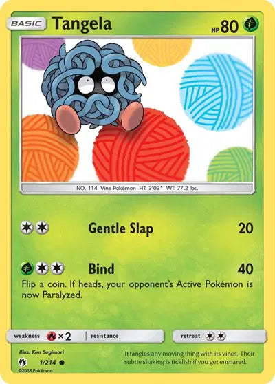 Sun & Moon Lost Thunder 1/214v Tangela
