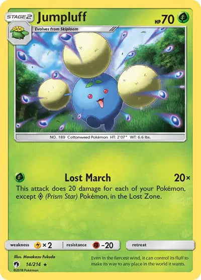 Sun & Moon Lost Thunder 14/214 Jumpluff