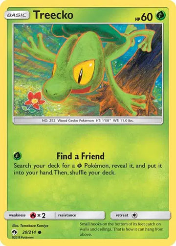 Sun & Moon Lost Thunder 20/214 Treecko