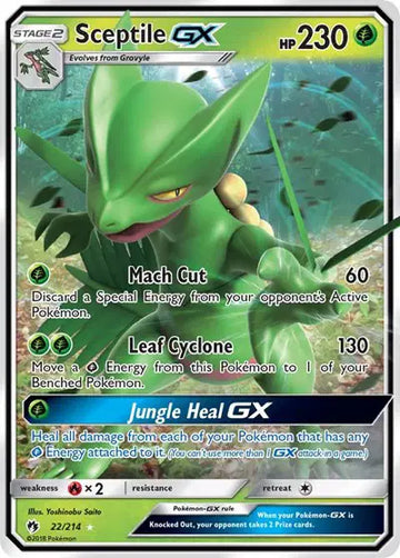 Sun & Moon Lost Thunder 22/214 Sceptile GX