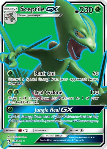 Sun & Moon Lost Thunder 196/214 Sceptile GX (Full Art)