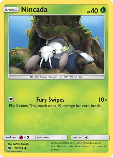 Sun & Moon Lost Thunder 29/214 Nincada