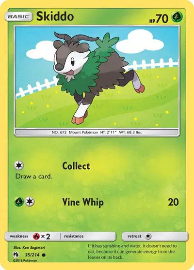 Sun & Moon Lost Thunder 35/214 Skiddo